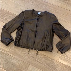 Worth Leather jacket. Shimmer Brown